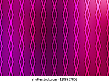 Light Purple vector template with sticks, squares. Colorful lines, squares on abstract background with gradient. Pattern for business booklets, leaflets.