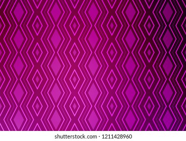 Light Purple vector template with sticks, squares. Colorful decorative design in simple style with lines, rhombuses. Pattern for websites, landing pages.
