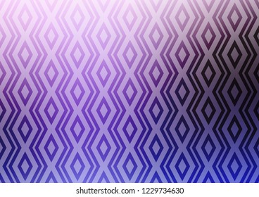 Light Purple vector template with sticks, squares. Colorful decorative design in simple style with lines, rhombuses. Pattern for websites, landing pages.