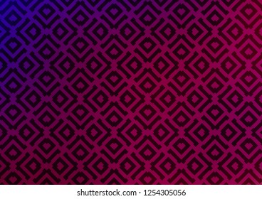 Light Purple vector template with sticks, squares. Colorful decorative design in simple style with lines, rhombuses. Pattern for websites, landing pages.