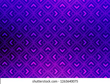 Light Purple vector template with sticks, squares. Modern geometric abstract illustration with lines, squares. Pattern for ads, posters, banners.