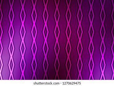 Light Purple vector template with sticks, squares. Glitter abstract illustration with colorful lines, rhombuses. Best design for your ad, poster, banner.