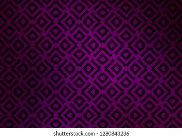 Light Purple vector template with sticks, squares. Glitter abstract illustration with colorful lines, rhombuses. Pattern for business booklets, leaflets.