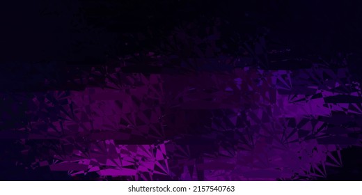 Light Purple vector template with triangle shapes. Web material illustration with colorful abstract triangles. Start design for insperarion.