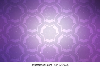 Light Purple vector template with wry lines. Colorful geometric sample with gradient lines.  Elegant pattern for a brand book.
