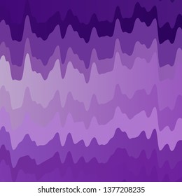Light Purple vector template with wry lines. Brand new colorful illustration with bent lines. Design for your business promotion.