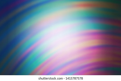 Light Purple vector template with wry lines. Modern gradient abstract illustration with bandy lines. A completely new template for your design.
