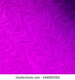 Light Purple vector template with wry lines. Colorful illustration, which consists of curves. Pattern for websites, landing pages.
