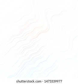Light Purple vector template with wry lines. Abstract illustration with bandy gradient lines. Pattern for websites, landing pages.