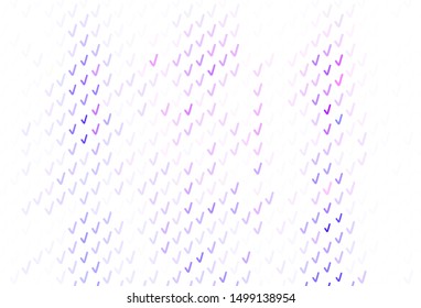 Light Purple vector template with wry lines. Glitter abstract illustration with wry lines. Colorful wave pattern for your design.