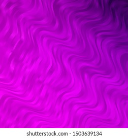 Light Purple vector template with wry lines. Colorful illustration with curved lines. Pattern for websites, landing pages.