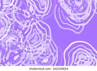 Light Purple vector template with wry lines. Colorful abstract illustration with gradient lines. A completely new design for your business.