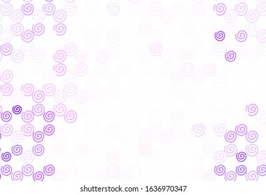 Light Purple vector template with wry lines. Colorful illustration in simple style with gradient. A completely new template for your design.