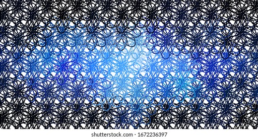 Light Purple vector template with wry lines. Colorful illustration with curved lines. Pattern for commercials, ads.