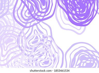 Light Purple vector template with wry lines. Colorful abstract illustration with gradient lines. A completely new design for your business.