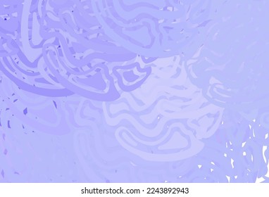 Light Purple vector template with wry lines. A sample with colorful lines, shapes. Pattern for your design.