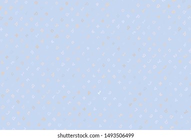 Light Purple vector texture with ABC characters. Shining illustration with ABC symbols on abstract template. Smart design for promotion of university.