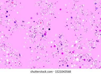 Light Purple vector texture with abstract forms. Decorative design in abstract style with random forms. Simple design for your web site.
