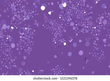 Light Purple vector texture with abstract forms. Simple colorful illustration with abstract gradient shapes. Background for a cell phone.