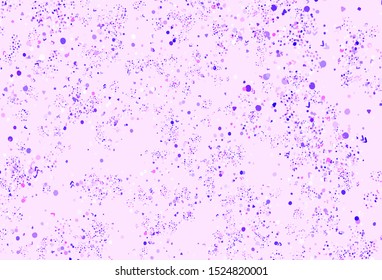 Light Purple vector texture with abstract forms. Decorative design in abstract style with random forms. Best smart design for your business.