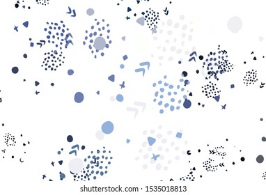 Light Purple vector texture with abstract forms. Simple colorful illustration with abstract gradient shapes. Simple design for your web site.