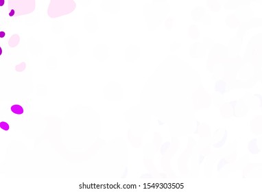 Light Purple vector texture with abstract forms. Decorative design in abstract style with random forms. Elegant design for wallpapers.