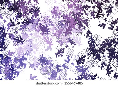 Light Purple vector texture with abstract forms. Modern abstract illustration with colorful random forms. Elegant design for wallpapers.