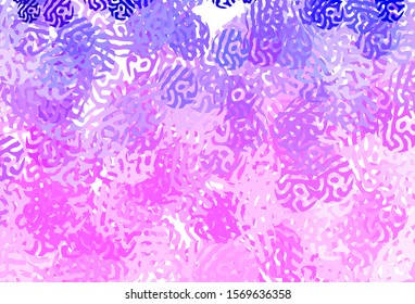 Light Purple vector texture with abstract forms. Illustration with colorful gradient shapes in abstract style. Best smart design for your business.