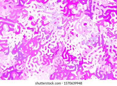 Light Purple vector texture with abstract forms. Colorful chaotic forms with gradient in modern style. Simple design for your web site.