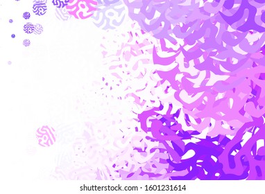 Light Purple vector texture with abstract forms. Illustration with colorful gradient shapes in abstract style. Best smart design for your business.