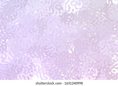 Light Purple vector texture with abstract forms. Simple colorful illustration with abstract gradient shapes. Elegant design for wallpapers.