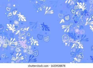 Light Purple vector texture with abstract forms. Modern abstract illustration with colorful random forms. Best smart design for your business.