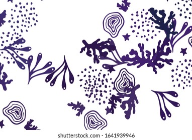 Light Purple vector texture with abstract forms. Modern abstract illustration with colorful random forms. Simple design for your web site.