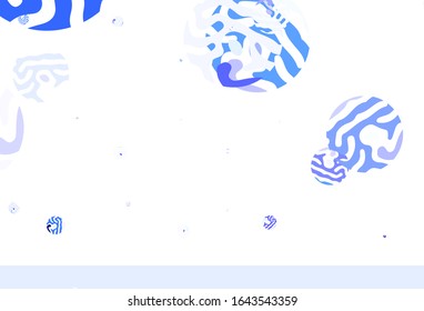Light Purple vector texture with abstract forms. Decorative design in abstract style with random forms. Background for a cell phone.