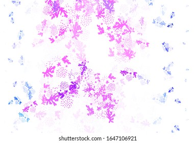 Light Purple vector texture with abstract forms. Simple colorful illustration with abstract gradient shapes. Modern design for your business card.