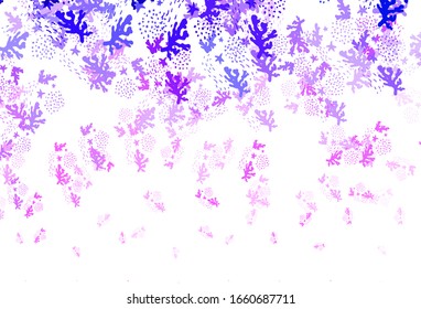 Light Purple vector texture with abstract forms. Modern abstract illustration with colorful random forms. Simple design for your web site.