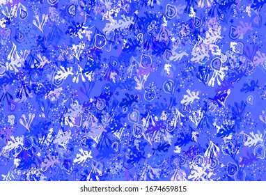 Light Purple vector texture with abstract forms. Decorative design in abstract style with random forms. Simple design for your web site.