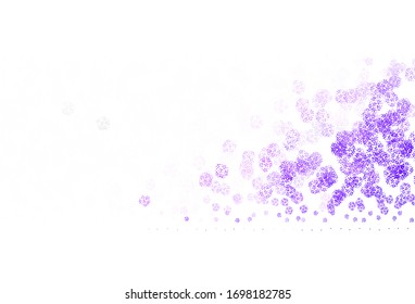 Light Purple vector texture with abstract forms. Decorative design in abstract style with random forms. Modern design for your business card.