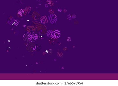 Light Purple vector texture with abstract forms. Illustration with colorful gradient shapes in abstract style. Simple design for your web site.