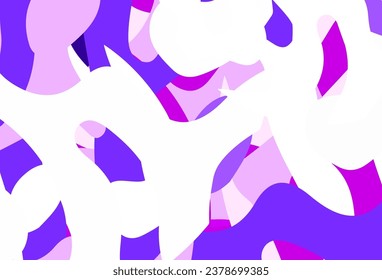 Light Purple vector texture with abstract forms. Colorful chaotic forms with gradient in modern style. Elegant design for wallpapers.