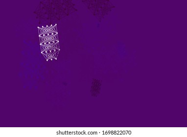 Light Purple vector texture with artificial intelligence concept. Colorful design in simple style with AI links. Template for ads of intellect, innovations.