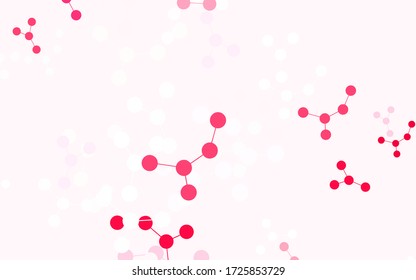 Light Purple vector texture with artificial intelligence concept. Shining colorful illustration with real structure of AI. Pattern for science, futuristic designs.
