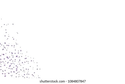 Light Purple vector texture with beautiful stars. Blurred decorative design in simple style with stars. Best design for your ad, poster, banner.