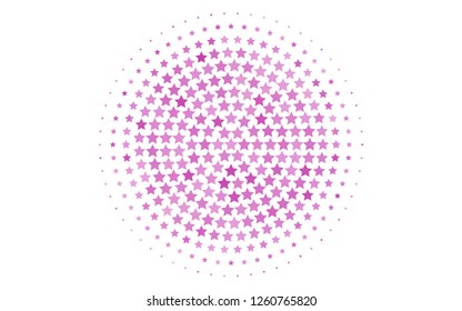 Light Purple vector texture with beautiful stars. Modern geometrical abstract illustration with stars. The pattern can be used for websites.