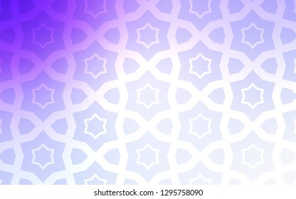 Light Purple vector texture with beautiful stars. Stars on blurred abstract background with gradient. Pattern for new year ad, booklets.