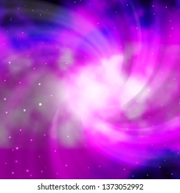 Light Purple vector texture with beautiful stars. Colorful illustration in abstract style with gradient stars. Pattern for new year ad, booklets.