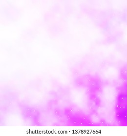 Light Purple vector texture with beautiful stars. Blur decorative design in simple style with stars. Best design for your ad, poster, banner.