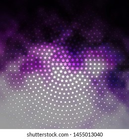 Light Purple vector texture with beautiful stars. Shining colorful illustration with small and big stars. Pattern for websites, landing pages.