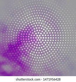 Light Purple vector texture with beautiful stars. Shining colorful illustration with small and big stars. Best design for your ad, poster, banner.