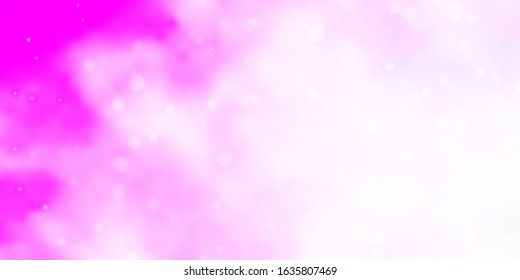 Light Purple vector texture with beautiful stars. Modern geometric abstract illustration with stars. Design for your business promotion.